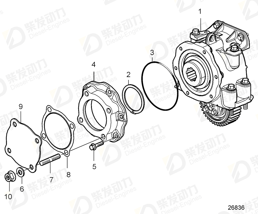 VOLVO Gasket 22007049 Drawing